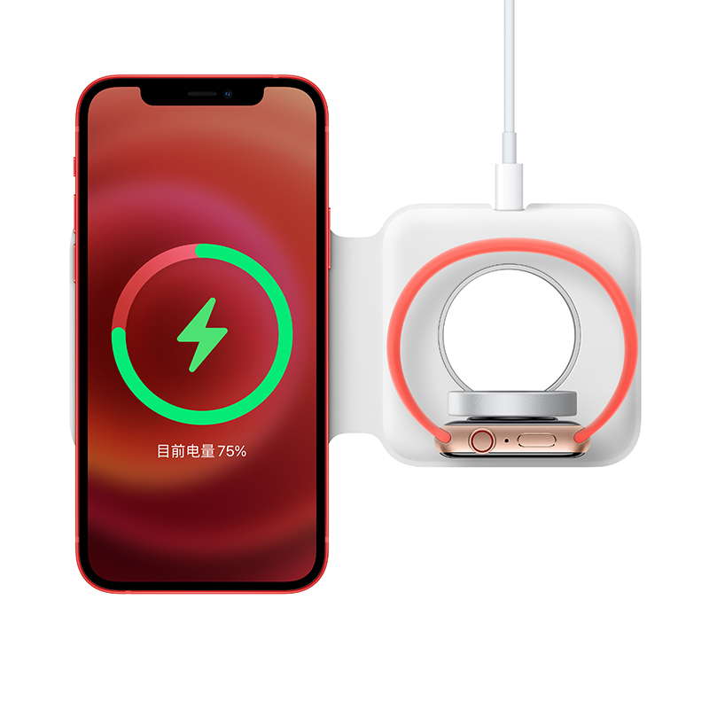 Apple MagSafe 双项充电器 支持iPhone/Watch/AirPods 无线充电盒 双项充电 磁吸充电器
