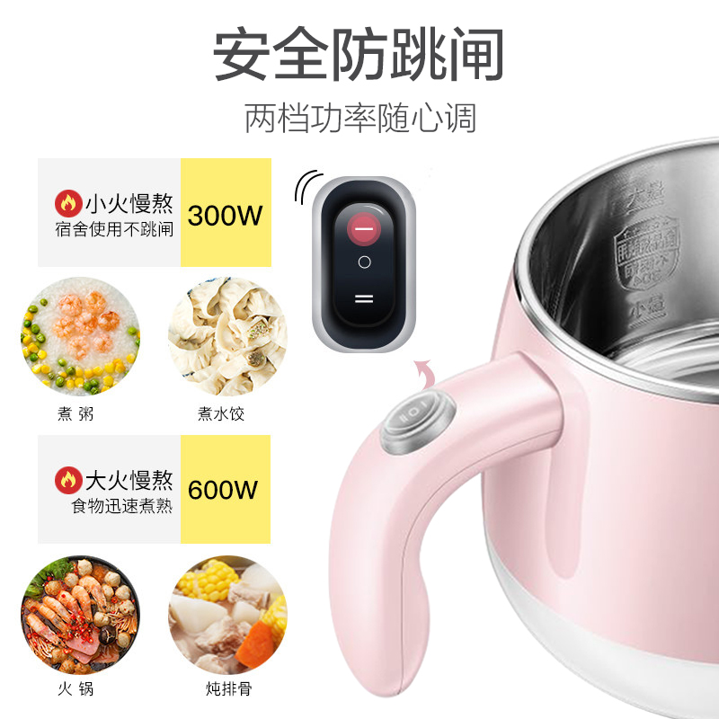 苏泊尔(SUPOR)电煮锅宿舍寝室小电锅迷你学生家用多功能煮泡面神器电热火锅小容量1-2人ZN15YK860A(配蒸格)高清大图