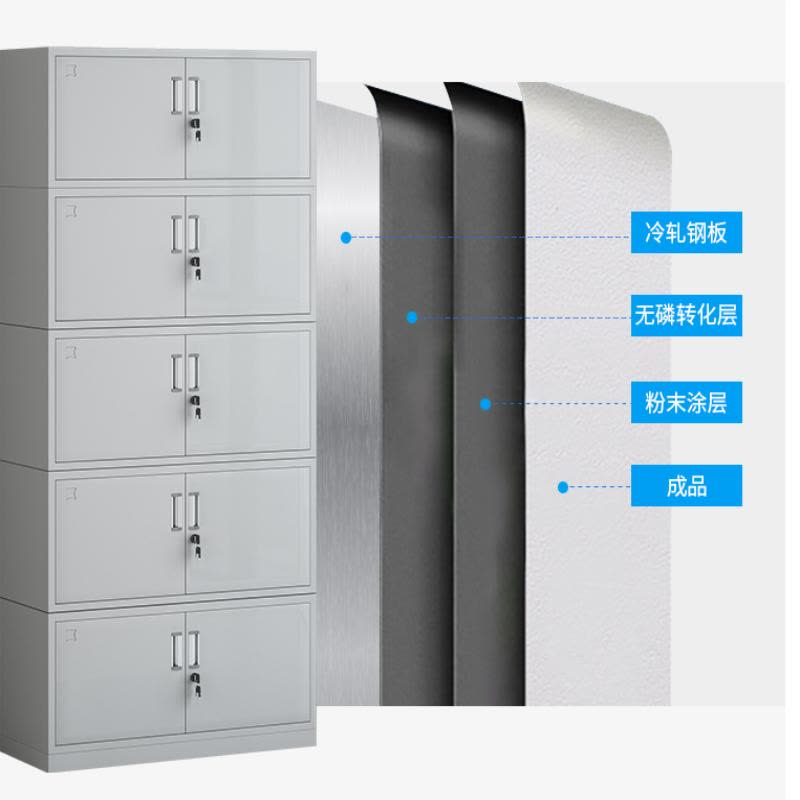 韶优 钢制通体五节文件柜WJG-7图片