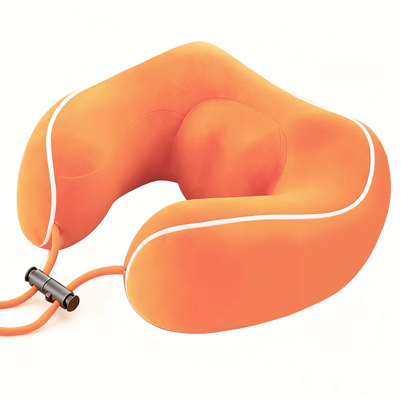 汉司家纺 HANSI-89 67*17cm U型护颈枕 枕头枕芯(计价单位:个)橙色高清大图