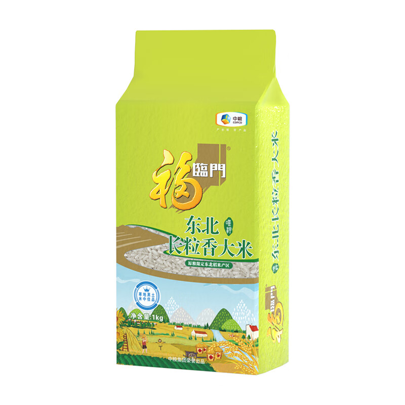 中粮福临门唯粹东北长粒香米1kg