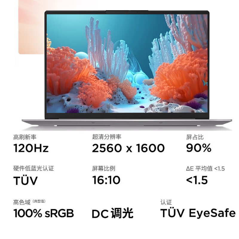 ThinkPad联想ThinkBook 16+ 2023 AMD锐龙标压笔记本电脑 16英寸标压轻薄办公本(R7-7840H/32G/1TB固态/ 2.5K/120Hz)