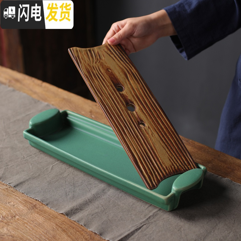 三维工匠日式粗陶功夫茶具套装家用复古一壶两杯送礼盒装茶壶茶杯家用茶盘 粗陶茶具——火