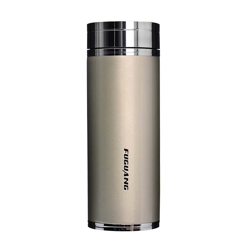 富光(fga)不锈钢保温杯360毫升男女士商务滤网创意水杯子3121 闪银