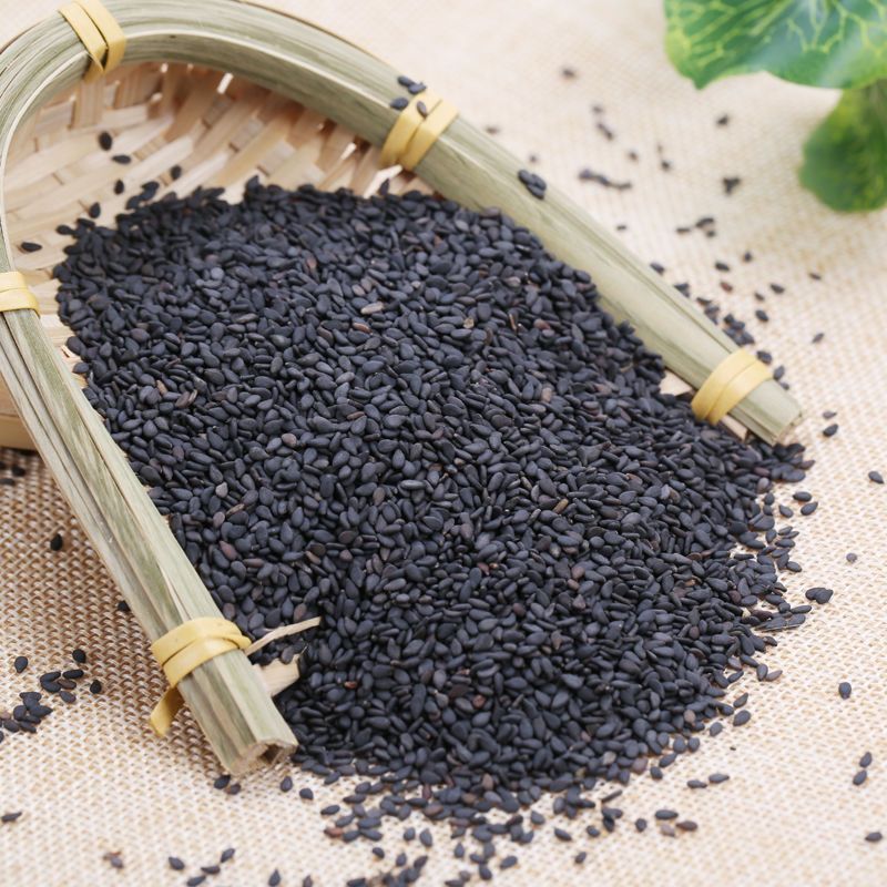 生黑芝麻装农家自产黑芝麻无染色五谷杂粮五斤装视频