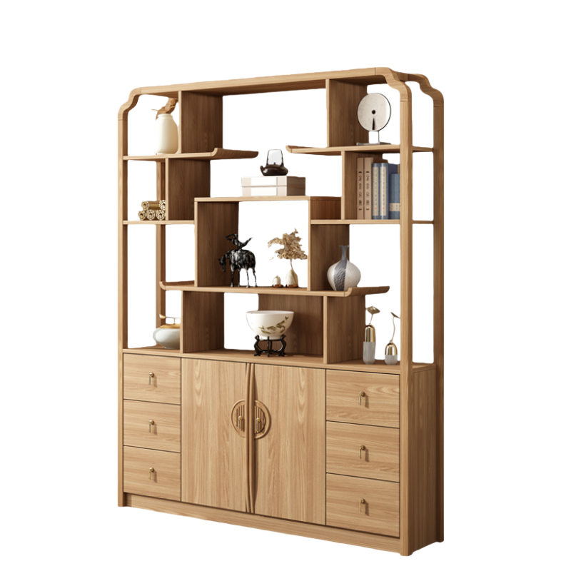 铭思达实木博古架150*30*191cm个高清大图