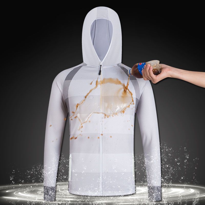 疏水钓鱼服耐脏防泼水防污钓鱼衣服长袖户外夏季男士垂钓服装