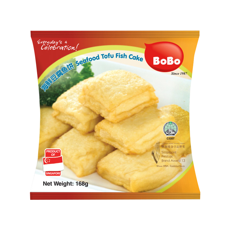 波波(BOBO)海鲜豆腐鱼饼168g 新加坡进口 火锅食材