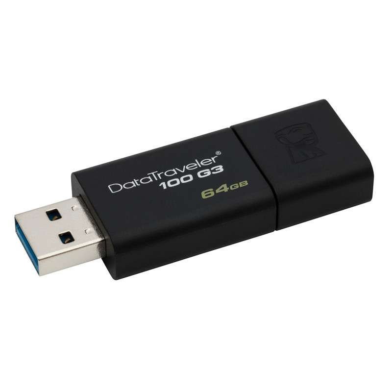 【免邮】金士顿(Kingston) DT100G3 64GB USB3.0大容量电脑U盘商务办公学生优盘