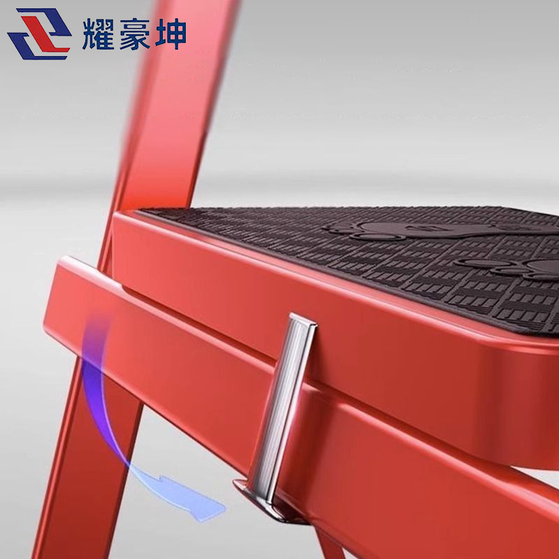 耀豪坤 多功能人字加厚碳钢折叠梯六步梯T/个高清大图