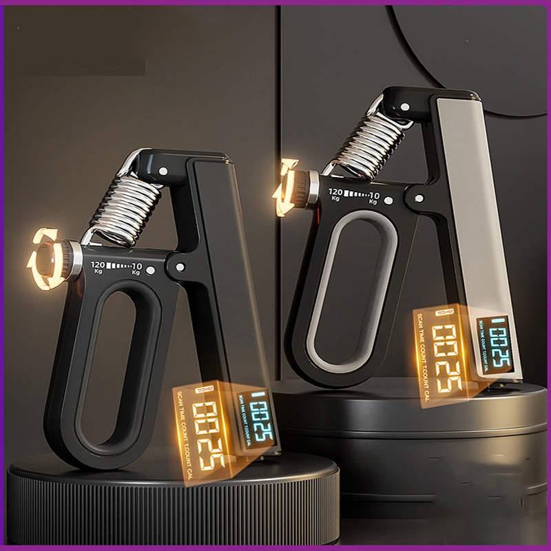 闪电客握力器专业练手力男士中小学生臂力棒计数可调节电子款手指训练