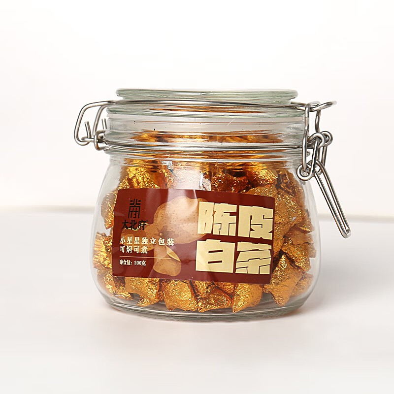 大北府 小星星·陈皮 白茶(玻璃罐)200g/罐