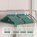 衣架家用挂衣无痕晾衣架防肩角不起包晒衣服防滑加粗收纳架防 轻奢绿超粗款80g防滑无痕