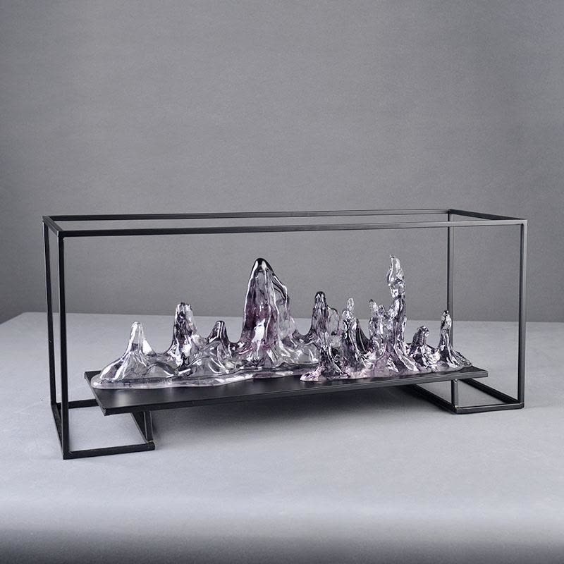 家柏饰(CORATED)抽象云山摆件中式创意家居客厅玄关书房假山装饰品新房装饰工艺品图片