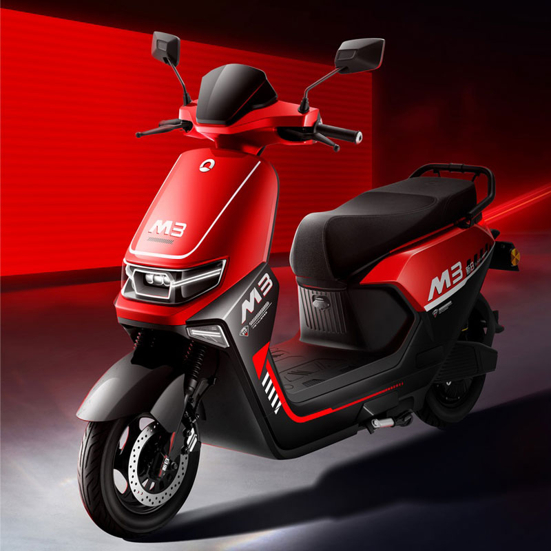 新日电动摩托车两轮 陆行M3 72V35Ah石墨烯铅酸电池 前后碟刹 1000W电机高清大图