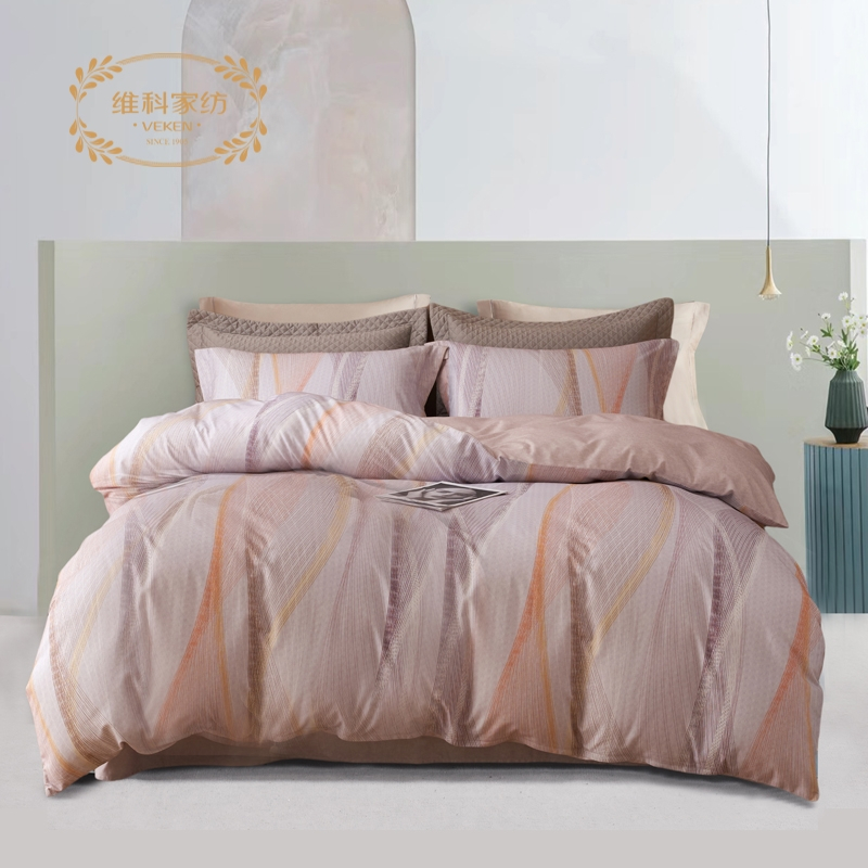 维科家纺-月光芙蕖全棉磨毛四件套V8T4-DYC053LP