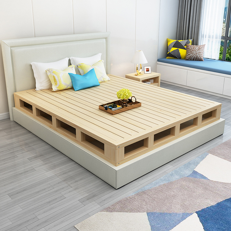 艺可恩床架子排骨架18米经济型实木床板15米木板硬板床垫地台床床板子