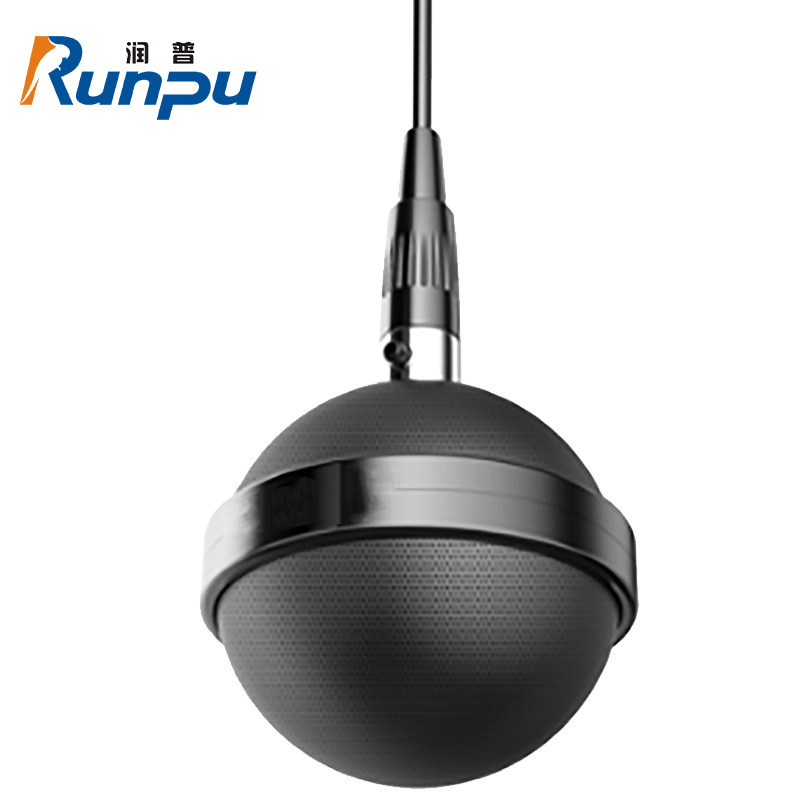 润普音视频 国产化录播拾音吊装球形全向麦克风RP-QX28XY