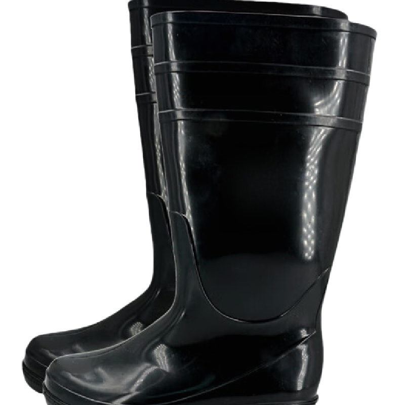 海亚森 M9037 PVC全新料中筒雨鞋36-45码 1双(计价单位:双)黑色高清大图