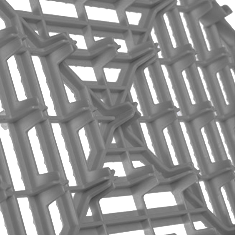 臻远 ZY3121314地格栅塑料拼接地板垫网格垫板 灰色高清大图