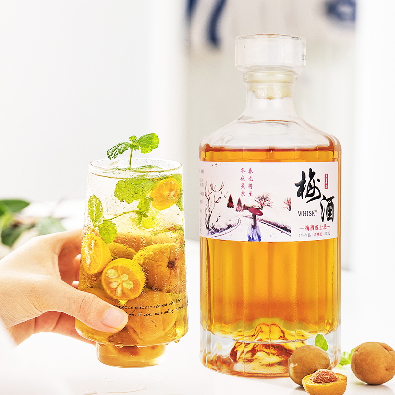 若白师兄18度梅酒威士忌500ml*6瓶青梅果酒整箱盒装女士微醺低度甜酒高清大图
