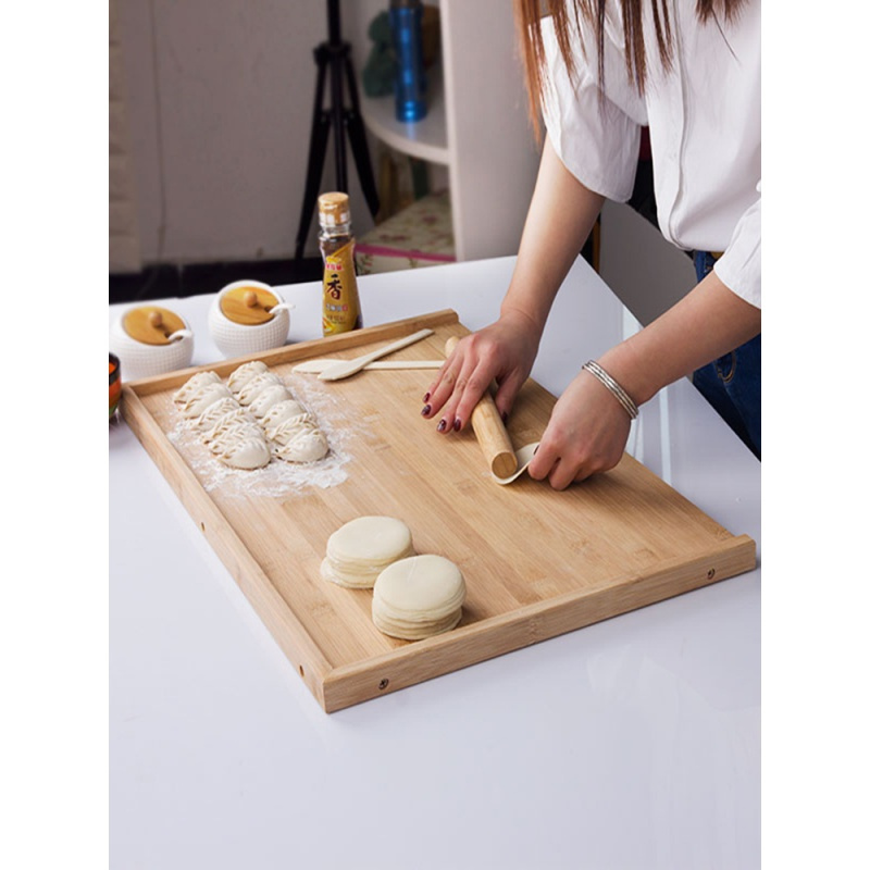 擀面板厨房和面板切菜板面板家用实木大号擀面菜板案板小菜板 四面包边80*50