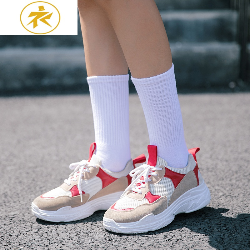 ideamini长袜子女韩国色高筒运动袜学院风男街头潮流棉韩版情侣滑板袜