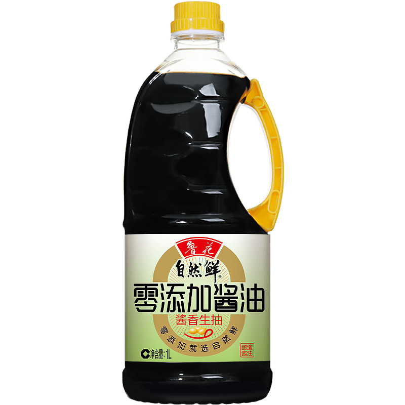 鲁花零添加酱油(酱香生抽)1L