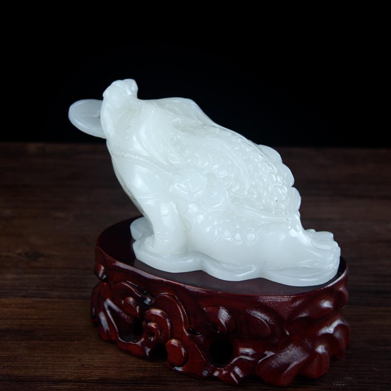 美帮汇玉石大号金蟾摆件开业礼品三足金蟾蜍办公室店铺摆件