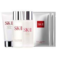 SK-II/SK2 氨基酸洁面乳20g+护肤精华露神仙水青春露30ml+嫩肤清莹露30ml+前男友面膜*2片面部护肤套装