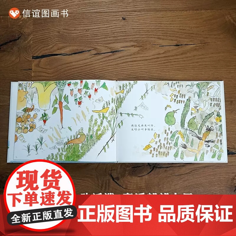 一园青菜成了精一年级二年级绘本周翔绘儿童3-6岁图画故事书幼儿睡前故事书宝宝0-2-3岁绘本亲子共读书籍明天出版社非注音高清大图