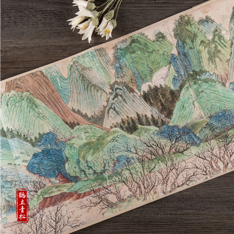 [正版]历代名家绘画 桃花源图 明仇英 长卷中国画画集画册盒装 折叠页 临摹 装裱 创作