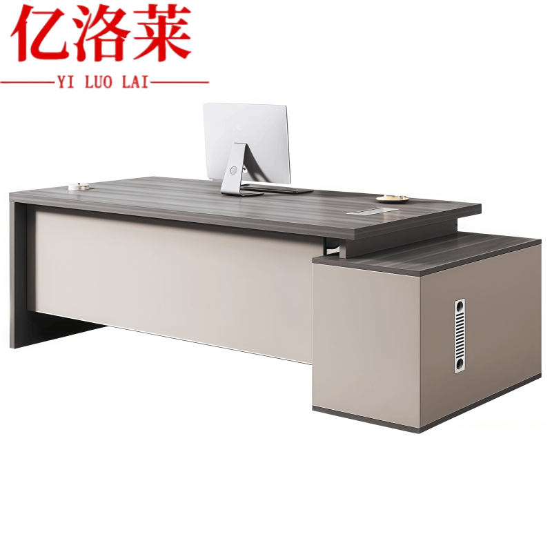 亿洛莱 办公桌 180*80*75cm 张高清大图
