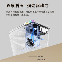 惠达HUIDA智能马桶S9系列 带水箱无水压限制全自电动座圈加热翻盖一体式坐便器泡沫