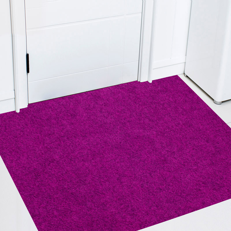 家柏饰(CORATED)进地垫入户蹭土垫家用口防滑吸水加厚长条脚垫裁剪定制地毯 紫色 80x120cm加厚加密