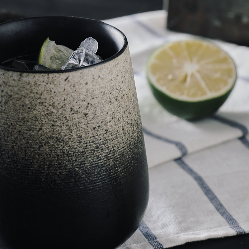 玩物志 复古日式陶瓷杯子咖啡杯 个性创意渐变磨砂马克杯水杯隔热