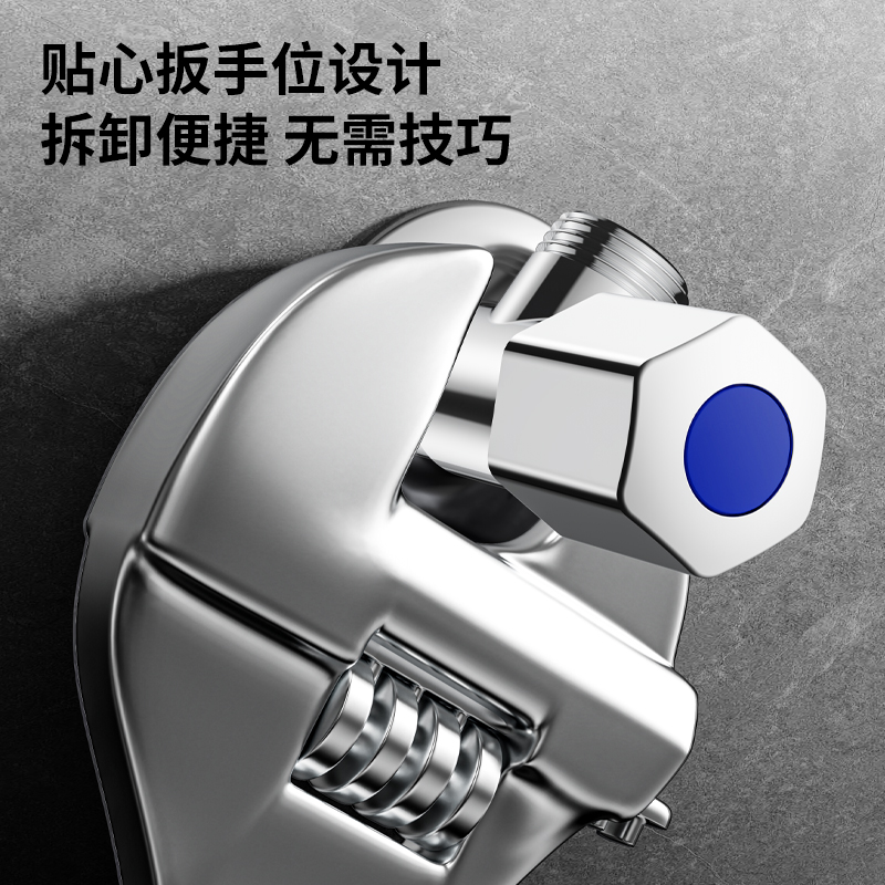 九牧(JOMOO)角阀精铜三角阀加厚冷热四分止水阀八字阀马桶热水器角阀厨卫配件740551C1-1/440551C1-1高清大图