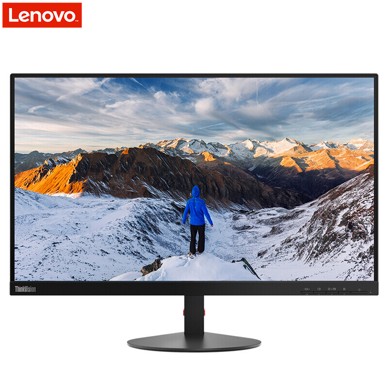 联想(ThinkVision)S24E商用电脑显示器(23.8英寸窄边框 低蓝光不闪屏VA屏 HDMI/VGA接口)