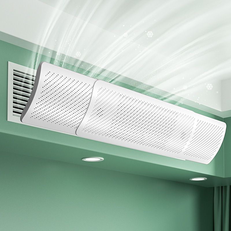 鲸轩 JX-DFB5080 大号可伸缩 空调挡风板(计价单位:个)白色高清大图