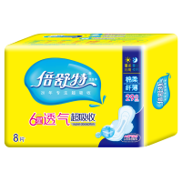 倍舒特卫生巾六星透气超吸收棉柔纤薄夜用290mm8片