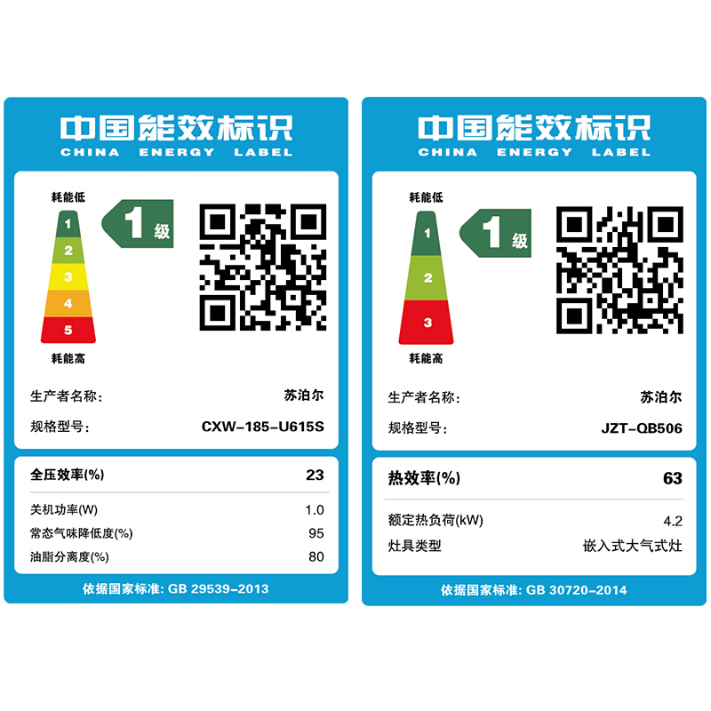 苏泊尔(SUPOR) U615S+QB506抽吸油烟机 智旋干洗燃气灶套餐家用顶吸式烟灶套装(液化气)高清大图