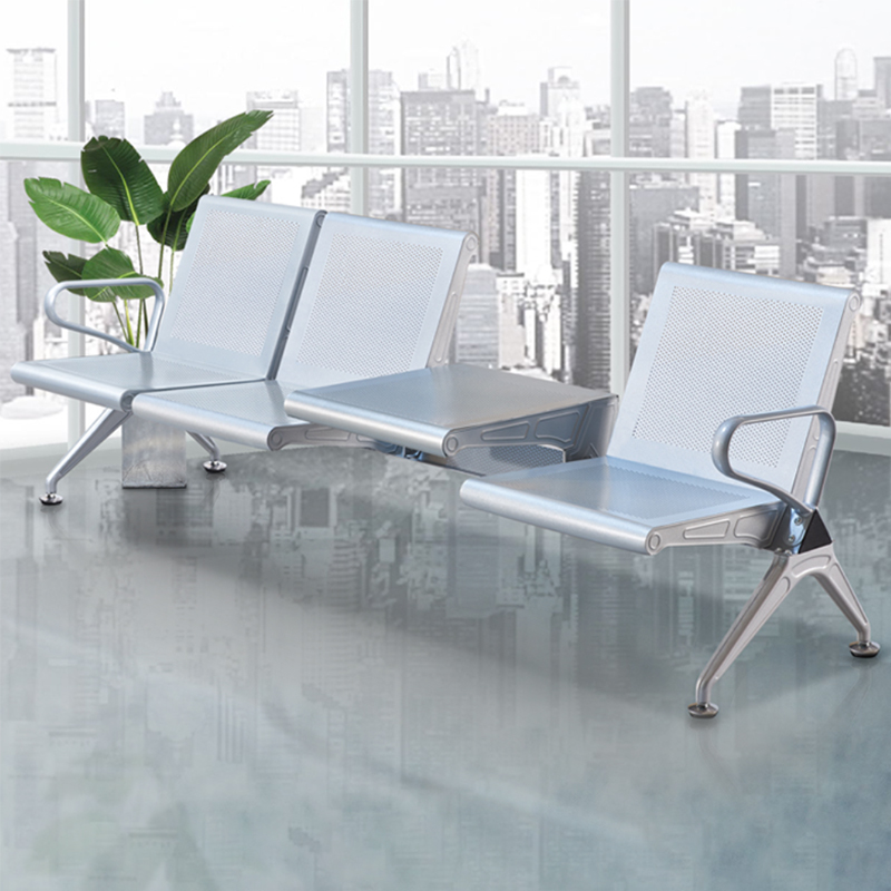 中豫鑫泽 ZYXZ5021034 连排椅机场椅公共座椅长椅等候椅 三人位加茶几高清大图