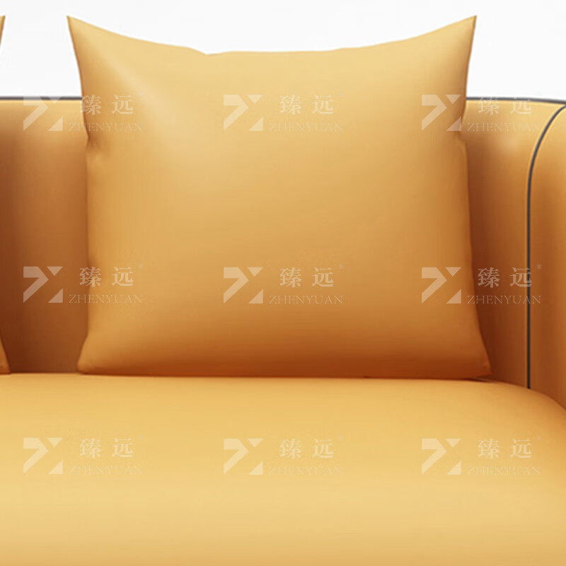 臻远ZYJJ-80209 简约办公沙发洽谈接待沙发休闲 沙发组合 西皮三人位