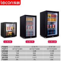 乐创 (lecon)110升留样柜小型食品冷藏台式单门饮料保鲜展示柜冷藏柜酒店小冰箱 LC-SC-110