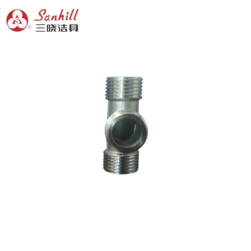 三晓 不锈钢三外牙三通 SX-15 个图片