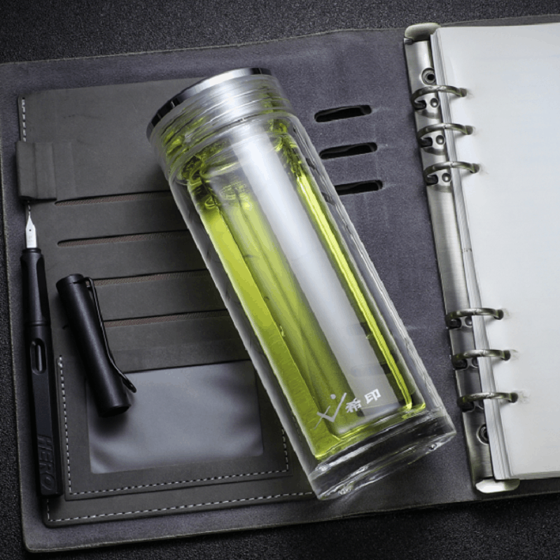 希印 XY-8803 双层高硼硅水晶玻璃杯 410ML图片