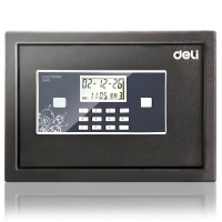 得力保险箱保险柜家用办公92619电子密码保管箱小型迷你入墙25cm