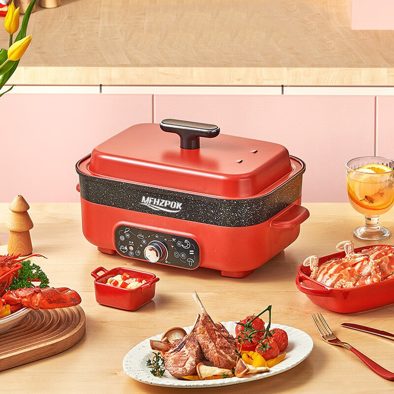 摩飞电器多功能料理锅MF-202B -白色高清大图