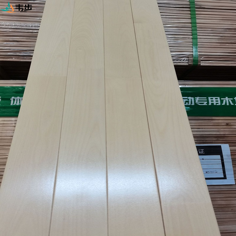 韦步室内篮球场运动木地板体育馆运动地板羽毛球馆篮球场运动木地板高清大图