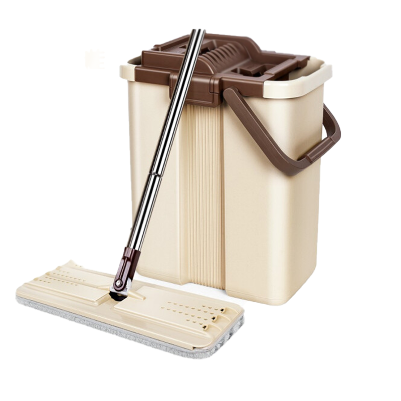 美丽雅hc068926干湿两用懒人平板拖把二代洗刷刷平板拖把平板拖把带桶